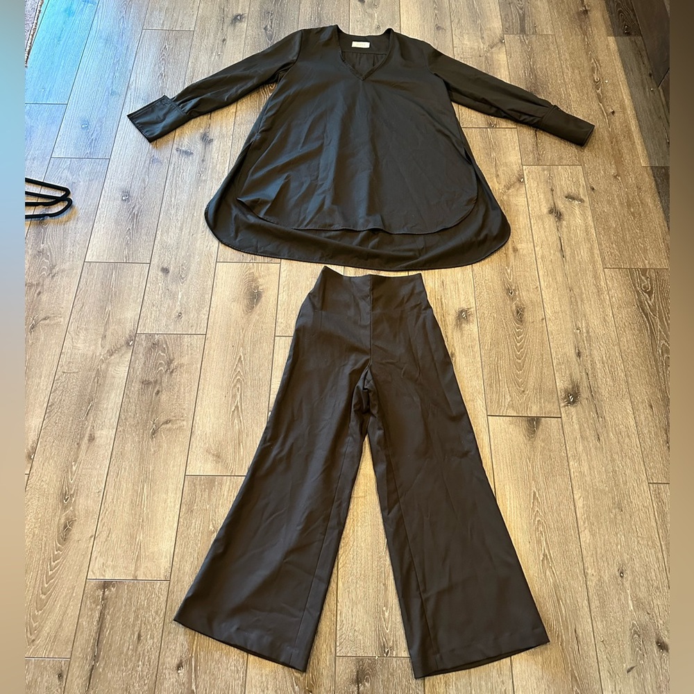 Women’s Sloan Brown Oversized Top & Pant Matching Set - 1